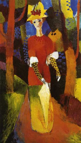 Painting Code#70359-Macke, August - Woman in Park