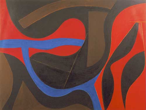 Painting Code#7055-Fritz Bultman: Intrusion of Blue