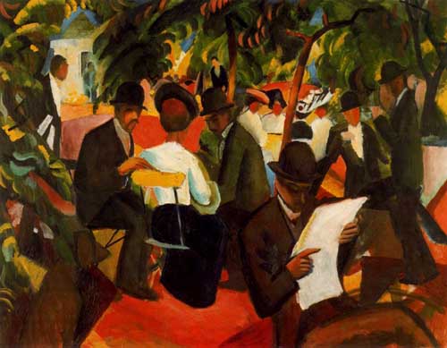 Painting Code#70635-Macke, August - Terrace Restaurant