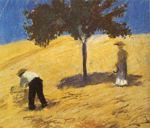 Painting Code#70637-Macke, August - Tree in the Corn Field