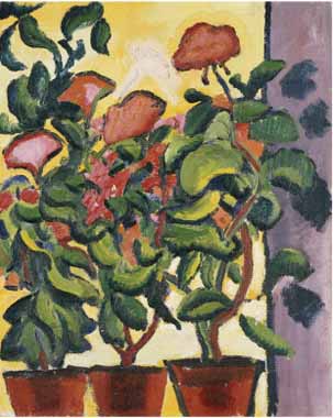 Painting Code#70650-Macke, August - Geranium Am Fenster