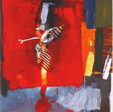 Painting Code#70670-Variation in Red and Black II