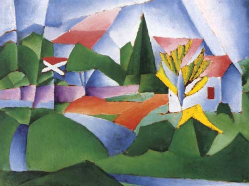 Painting Code#7084-Morton Schamberg - Landscape