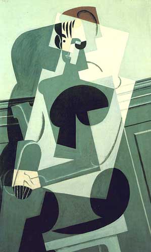 Painting Code#7121-Juan Gris(Spain): Portrait of Josette