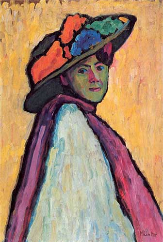 Painting Code#7166-Munter, Gabriele (Germany): Portrait of Marianne von Werefkin
