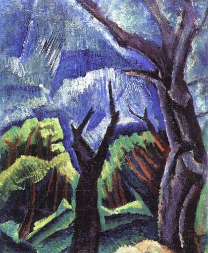 Painting Code#7175-Weber, Max (Russia): Connecticut Landscape