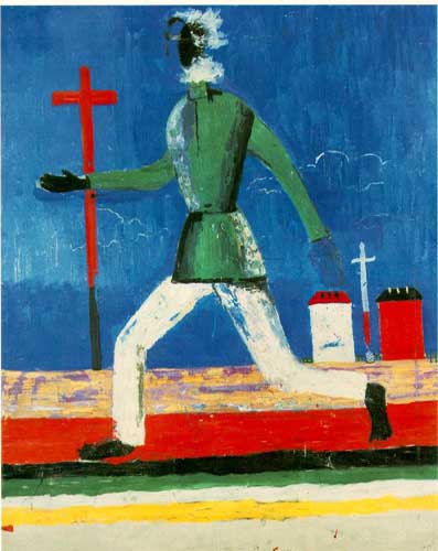 Painting Code#7181-Malevich, Kasimir (Russian) - Running Man