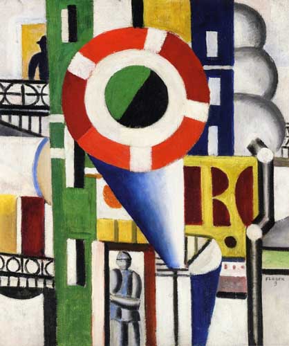 Painting Code#7211-Leger, Fernand(France) - Un Disque dans la Ville
