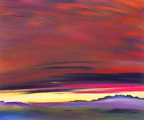 Painting Code#7303-Abstract Horizon