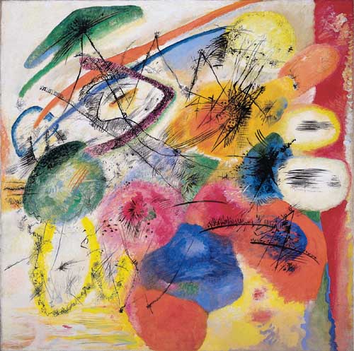 Painting Code#7333-Kandinsky, Wassily: Black Strokes I