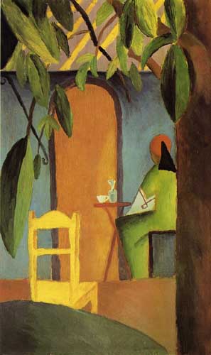 Painting Code#7458-Macke, August - Turkish Cafe II