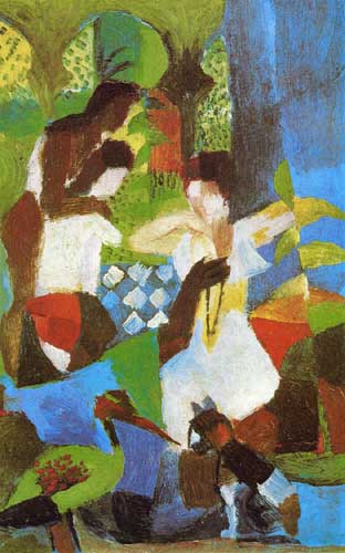 Painting Code#7459-Macke, August - Turkish Jewel Trader