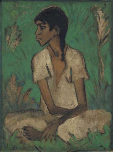 Painting Code#7472-Otto Mueller - Zigeunerin