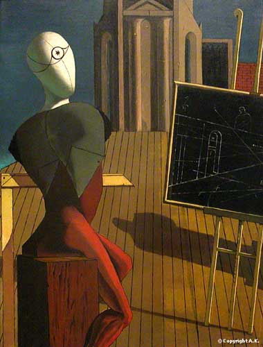 Painting Code#7475-Chirico, Giorgio de - The Prophet