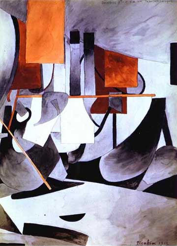 Painting Code#7491-Francis Picabia -  Star Dancer on a Transatlantic Cruise