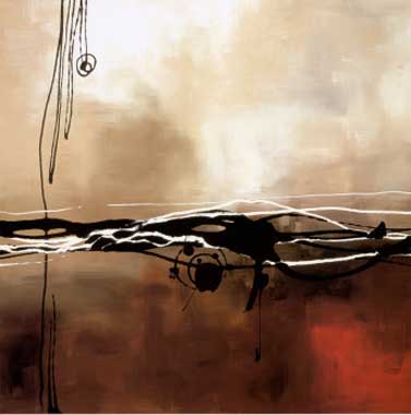 Painting Code#7522-Symphony in Red and Khaki I