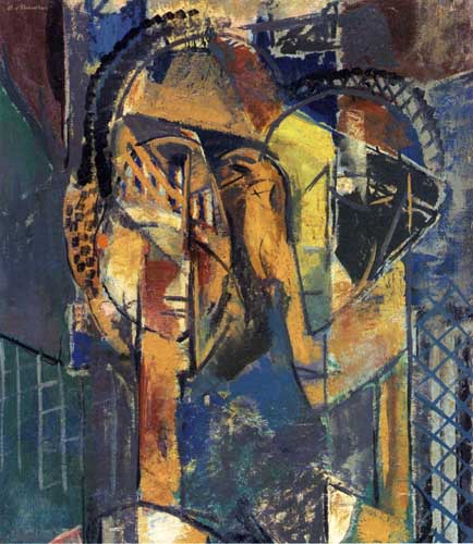 Painting Code#7539-Alfred Henry Maurer - Two Women (also known as Two Heads)