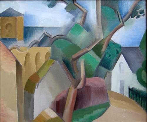 Painting Code#7564-Andre Lhote - Eglise de Normandie