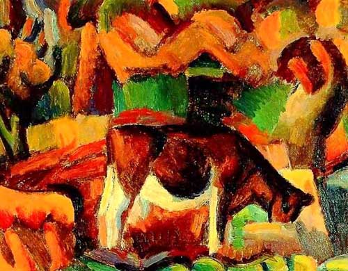 Painting Code#7570-Leo Gestel - Landscape, Beemster Polder