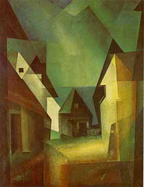 Painting Code#7585-Lyonel Feininger - Gaberndorf II