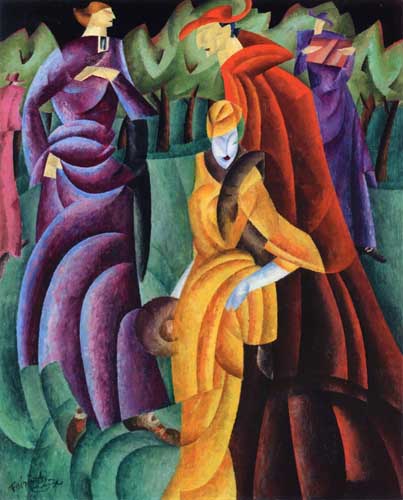 Painting Code#7586-Lyonel Feininger - Jesuits III