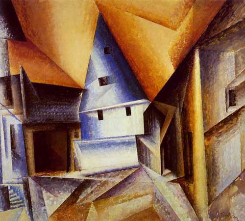 Painting Code#7589-Lyonel Feininger - Oberweimar