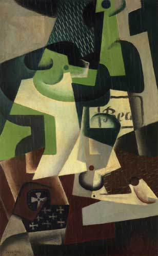 Painting Code#7602-Juan Gris: Still Life with a Guitar