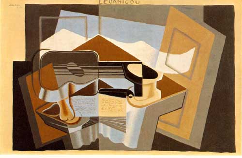 Painting Code#7676-Juan Gris: The Mountain Le Canigou