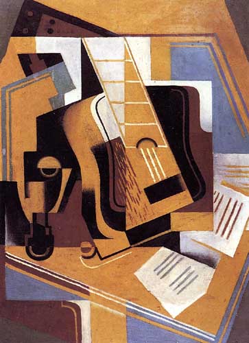 Painting Code#7677-Juan Gris: The Guitar
