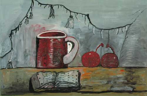 Painting Code#7684-Philip Guston: Curtain