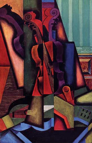 Painting Code#7691-Juan Gris: Violin and Guitar