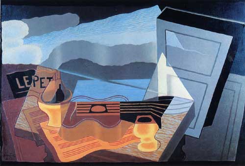 Painting Code#7693-Juan Gris: View across the Bay