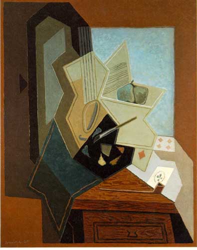 Painting Code#7696-Juan Gris: The Painter s Window
