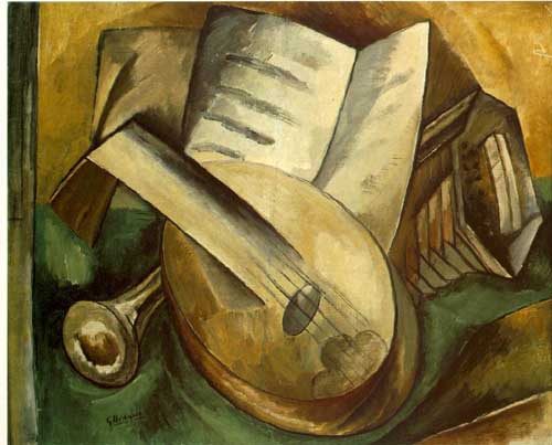 Painting Code#7725-Braque, Georges: Musical Instruments
