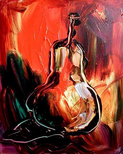 Painting Code#7805-Abstract Musical Instrument