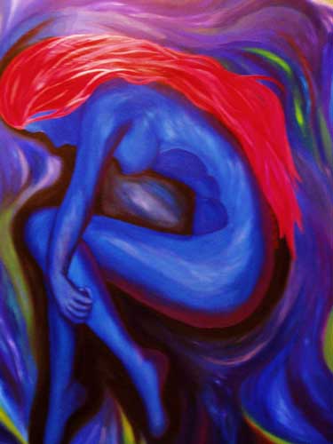 Painting Code#7879-Blue Nude