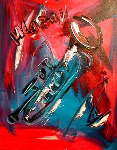 Painting Code#7908-Abstract Musical Instrument