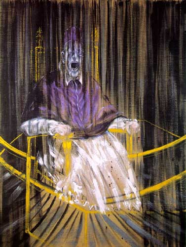 Painting Code#7963-Francis Bacon - Study After Velazquez's Portrait of Pope Innocent X
